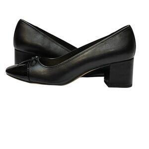 J CREW CAP-TOE BALLET BLOCK HEEL SZ 10 MED EUC